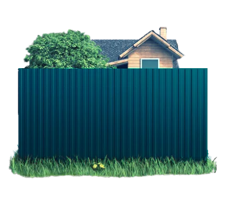 Готовый забор из профлиста С8 Норман 0.5 RAL 5021 Синяя вода Готовый забор из профлиста С8 Норман 0.5 RAL 5021 Синяя вода