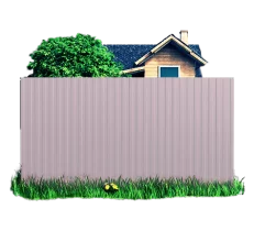 Готовый забор из профлиста МП10 Норман 0.5 RAL 7004 Серый