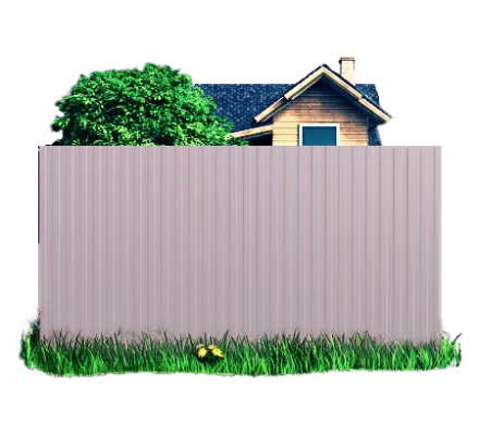 Готовый забор из профлиста С8 Полиэстер 0.5 мм RAL 7004 Серый Готовый забор из профлиста С8 Полиэстер 0.5 мм RAL 7004 Серый