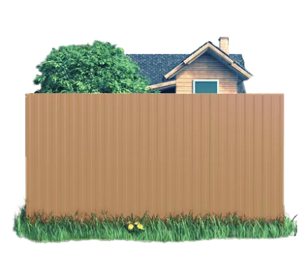 Готовый забор из профлиста С8 Норман 0.5 RAL 1015 Светлая слоновая кость Готовый забор из профлиста С8 Норман 0.5 RAL 1015 Светлая слоновая кость