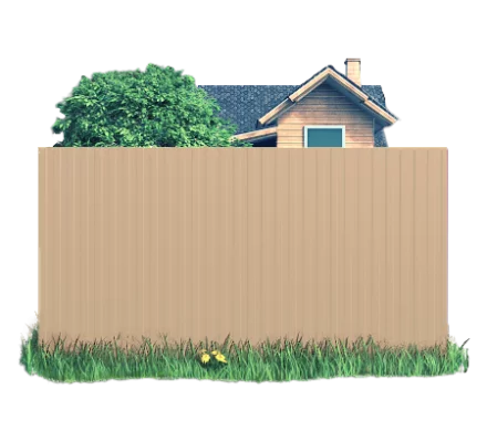 Готовый забор из профлиста МП10 Полиэстер 0.4 мм RAL 1014 Слоновая кость Готовый забор из профлиста МП10 Полиэстер 0.4 мм RAL 1014 Слоновая кость