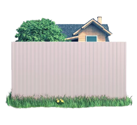 Готовый забор из профлиста С8 Полиэстер 0.4 мм СТ эконом RAL 9003 Белый Готовый забор из профлиста С8 Полиэстер 0.4 мм СТ эконом RAL 9003 Белый