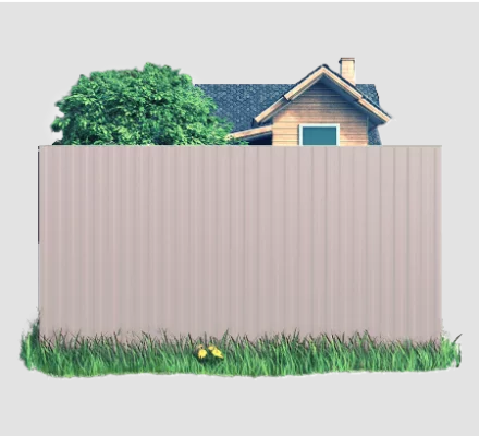 Готовый забор из профлиста МП10 Полиэстер 0.45 мм RAL 9002 Белая ночь Готовый забор из профлиста МП10 Полиэстер 0.45 мм RAL 9002 Белая ночь