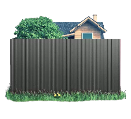 Готовый забор из профлиста МП10 Полиэстер 0.45 мм RAL 7005 Мышиный Готовый забор из профлиста МП10 Полиэстер 0.45 мм RAL 7005 Мышиный