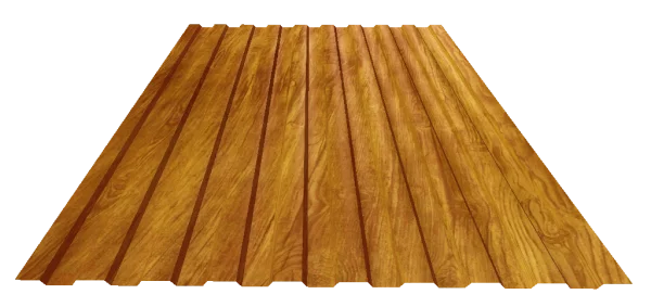 Профлист для забора С8 ECOSTEEL двухсторонний Золотой Дуб 0,5 мм-1 Профлист для забора С8 ECOSTEEL двухсторонний Золотой Дуб 0,5 мм-1