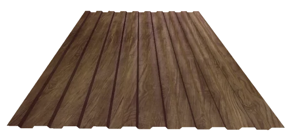 Профнастил для забора С 8 Экостил текстурированный двухсторонний Мореный дуб 0,5 мм-1 Профнастил для забора С 8 Экостил текстурированный двухсторонний Мореный дуб 0,5 мм-1