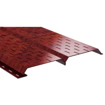 Софит Lбрус Мореный Дуб ECOSTEEL 0.5 мм 15х240