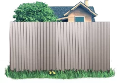 Готовый забор из профлиста С8 Цинк 0.4 СТ Оцинкованный