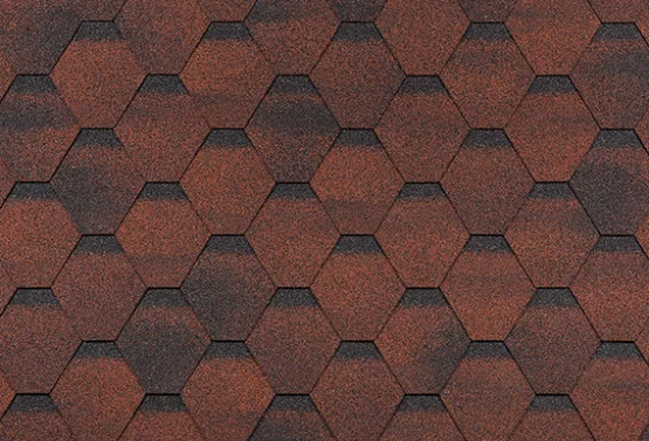 Гибкая черепица Shinglas Финская Соната Красный Гибкая черепица Shinglas Финская Соната Красный