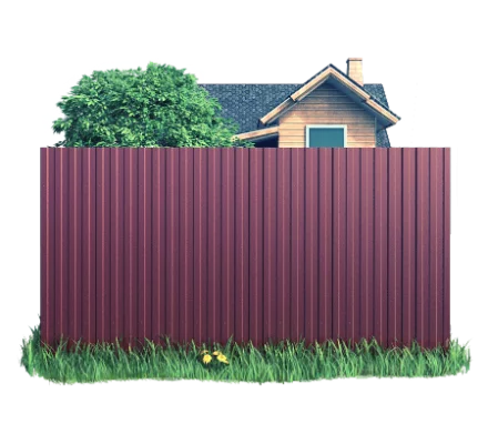 Готовый забор из профлиста МП10 Полиэстер 0.4 мм СТ эконом RAL 8017 Коричневый шоколад Готовый забор из профлиста МП10 Полиэстер 0.4 мм СТ эконом RAL 8017 Коричневый шоколад