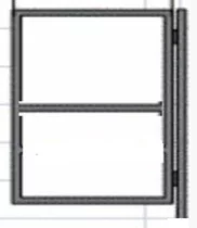 Каркас для калитки Высота 1,5 метра Ширина 1 метр RAL 7004 Серый