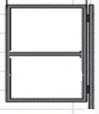 Каркас для калитки Высота 1,5 метра Ширина 1 метр RAL 7004 Серый Каркас для калитки Высота 1,5 метра Ширина 1 метр RAL 7004 Серый