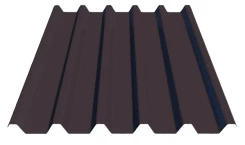 Профлист С44 Полиэстер 8017 0.45 мм ГОСТ Коричневый шоколад