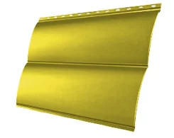 Сайдинг Woodstock-Н-28х330 Полиэстр 0.45 мм RAL 1018 Желтый цинк