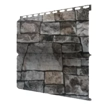 Lбрус 15х240 ECOSTEEL 0,5 мм Белый камень продольный ГЛЯНЕЦ