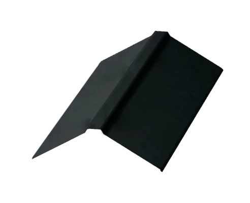 Планка конька плоского Серый графит Викинг 0.45 мм 190х190х2000 мм