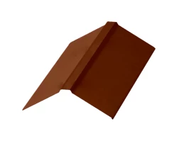 Планка конька плоского 120х120х2000 NormanMP (ПЭ-01-8004-0.5) Медно-коричневая