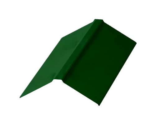 Планка конька плоского 190х190х2000 мм Полиэстер RAL 6002 Зеленый лист