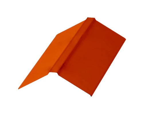 Планка конька плоского 150х150х2000 NormanMP (ПЭ-01-2004-0.5) Оранжевая