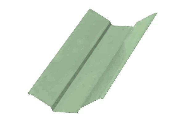 Планка ендовы верхняя 76х76х2000 (ПЭ-01-6019-0.45) Бело-зеленый