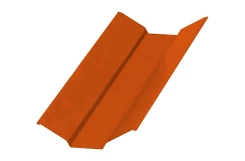 Планка ендовы верхняя Чистый оранжевый ПЭ 0.45 76х76х2000 мм Ral 2004