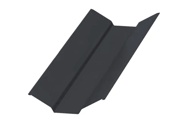 Планка ендовы верхняя Серый графит VikingMP E 0.5 мм 76х76х2000 мм Ral 7024