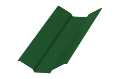 Планка ендовы верхняя Зеленый лист ПЭ 0.45 76х76х2000 мм Ral6002
