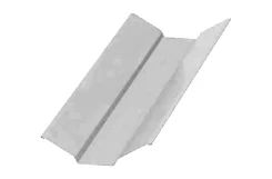 Планка ендовы верхняя Мягкий серый ПЭ 0.45 76х76х2000 мм