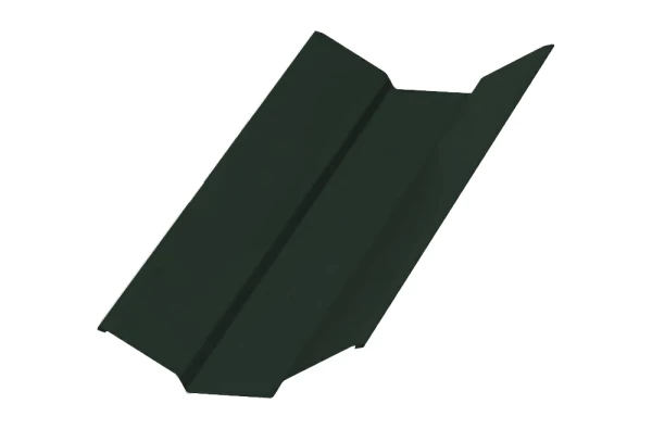 Планка ендовы верхняя Темно-зеленая PURETAN RR11 0.5 мм 76х76х2000 мм