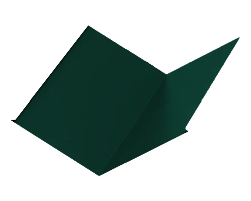 Планка ендовы нижняя Зеленый мох ПЭ 0.45 298х298х2000 мм