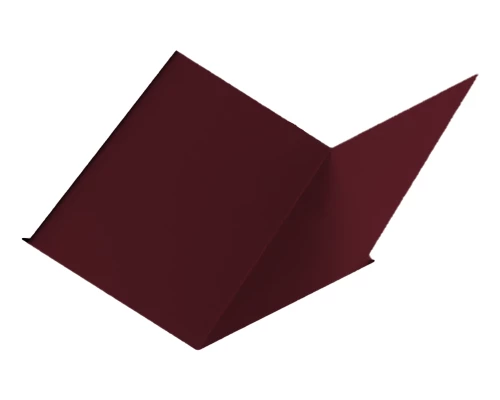 Планка ендовы нижняя Красное вино Викинг Е 0.5 мм 298х298х2000 мм