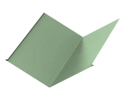 Планка ендовы нижняя Зеленая пастель ПЭ 0.45 298х298х2000 мм