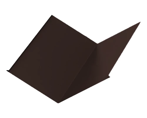 Планка ендовы нижняя Коричневый шоколад Викинг Е 0.5 мм 298х298х2000 мм