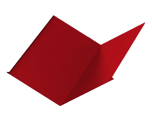 Планка ендовы нижняя Красный насыщенный ПЭ 0.45 298х298х2000 мм