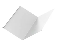 Планка ендовы нижняя Белая ПЭ 0.45 298х298х2000 мм Ral9003