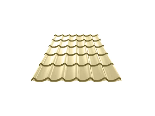 Металлочерепица Ламонтерра-X Норман 1014 0.5 Слоновая кость-1 Металлочерепица Ламонтерра-X Норман 1014 0.5 Слоновая кость-1