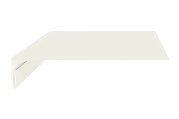 Планка карнизного свеса 250х50х2000 (ПЭ-01-9003-0.45) Белая