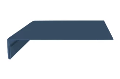 Планка карнизного свеса Синий насыщенный ПЭ 0.45 200х30х2000 мм