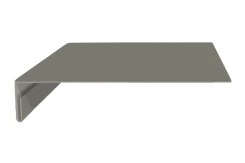 Планка карнизного свеса 200х30х2000 (ПЭ-01-9006-0.45) Бело-алюминиевая