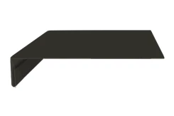 Планка карнизного свеса Черная VikingMP 0.45 мм 200х30х2000 мм