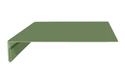 Планка карнизного свеса 250х50х2000 (ПЭ-01-6019-0.45) Бело-зелёная
