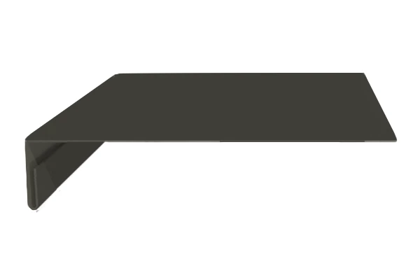 Планка карнизного свеса Тёмно-коричневая PURMAN 0.5 мм 200х30х2000 мм