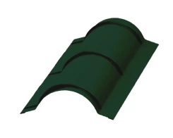 Планка конька круглого Зеленый мох ПЭ 0.45 R110х2000 мм