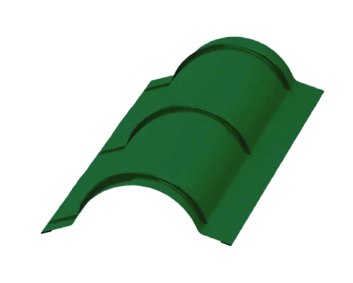 Планка конька круглого Зеленая мята ПЭ 0.45 R110х2000 мм