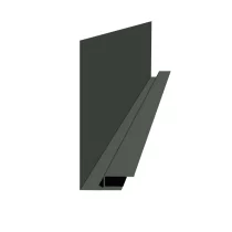 Планка карнизного свеса сложная Темно-зеленая Пуретан 0.5 мм 250х50х3000 мм