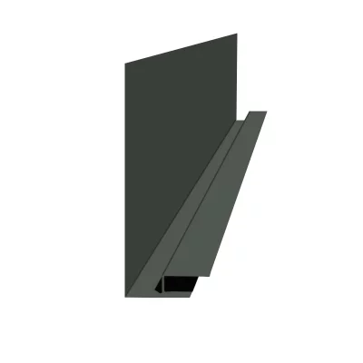 Планка карнизного свеса сложная Темно-зеленая Пуретан 0.5 мм 250х50х3000 мм Планка карнизного свеса сложная Темно-зеленая Пуретан 0.5 мм 250х50х3000 мм