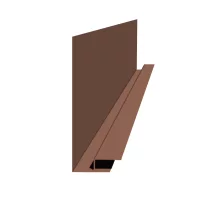 Планка карнизного свеса сложная Красная окись ПЭ 0.45 250х50х3000 мм