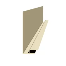 Планка карнизного свеса сложная Светлая слоновая кость ПЭ 0.45 185х50х2000 мм