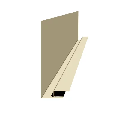 Планка карнизного свеса сложная Светлая слоновая кость ПЭ 0.45 185х50х2000 мм Планка карнизного свеса сложная Светлая слоновая кость ПЭ 0.45 185х50х2000 мм