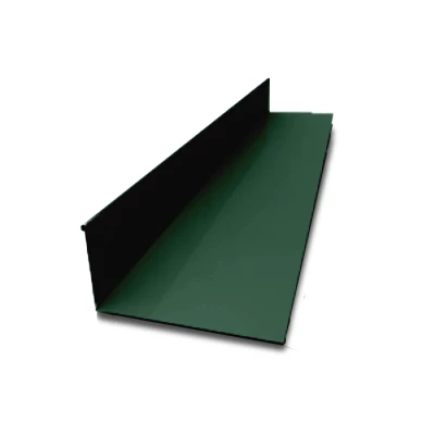 Планка примыкания верхняя Зеленый мох PURMAN 0.5 мм 250х147х2000 мм